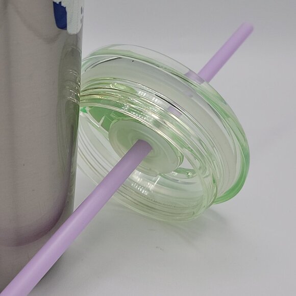 Starbucks 24 oz Cold Tumbler Stainless Double Wall Sip or Straw Lid SPRING Print - Picture 3 of 15